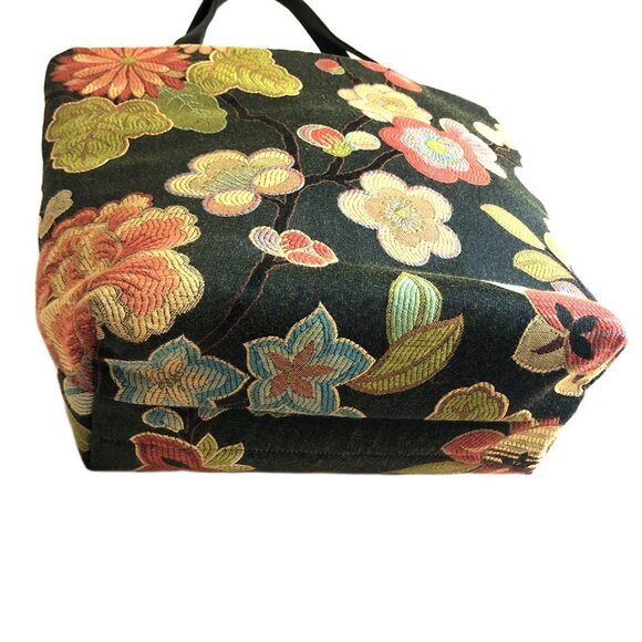 Danny K Beverly Hills floral tapestry shoulder tote Made in USA - Picture 2 of 16